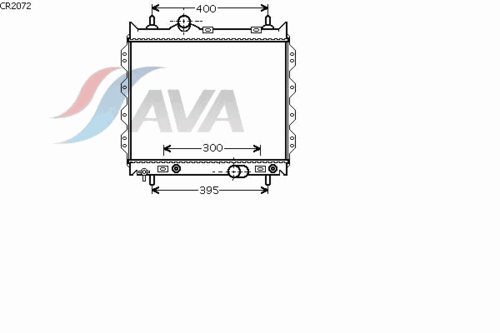 Фото 1 CR2072 AVA QUALITY COOLING Радиатор, охлаждение двигателя