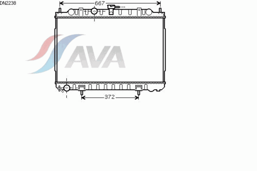 Фото 1 DN2238 AVA QUALITY COOLING Радиатор, охлаждение двигателя