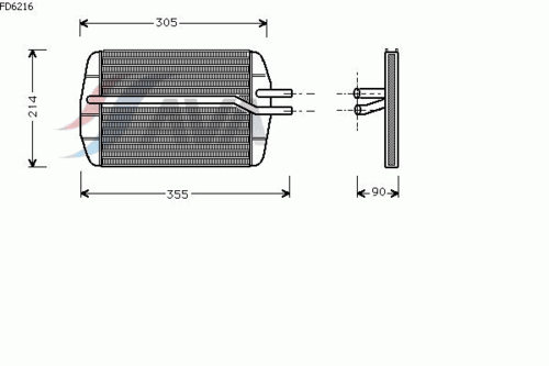 Фото 1 FD6216 AVA QUALITY COOLING Теплообменник, отопление салона