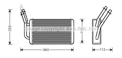 Фото 1 FD6316 AVA QUALITY COOLING Теплообменник, отопление салона