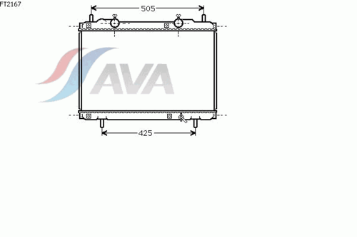 Фото 1 FT2167 AVA QUALITY COOLING Радиатор системы охлаждения двигателя