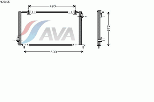 Фото 1 HD5105 AVA QUALITY COOLING Конденсатор, кондиционер