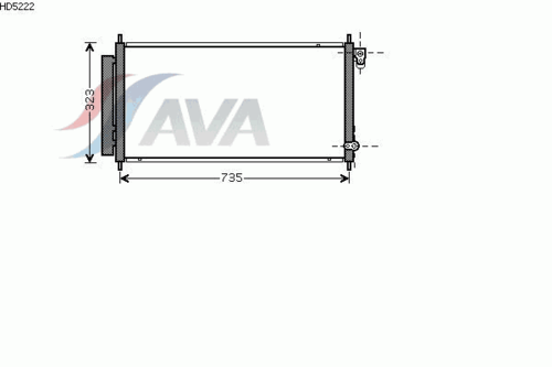 Фото 1 HD5222D AVA QUALITY COOLING Радиатор кондиционера