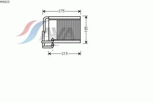 Фото 1 HY6213 AVA QUALITY COOLING Теплообменник, отопление салона