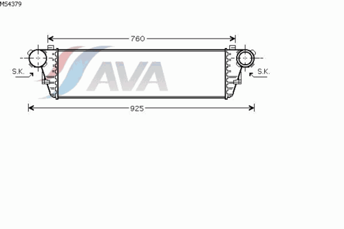 Фото 1 MS4379 AVA QUALITY COOLING Интеркулер