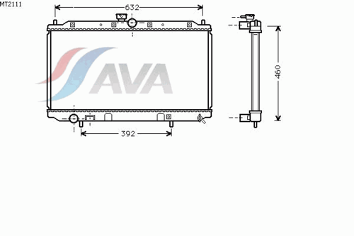 Фото 1 MT2111 AVA QUALITY COOLING Радиатор, охлаждение двигателя