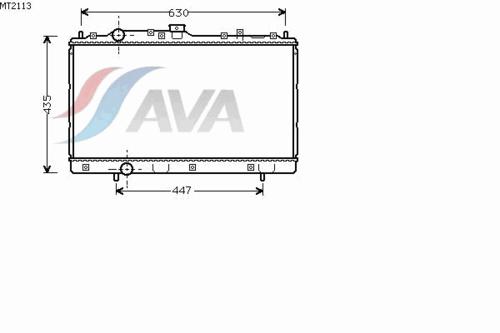 Фото 1 MT2113 AVA QUALITY COOLING Радиатор, охлаждение двигателя