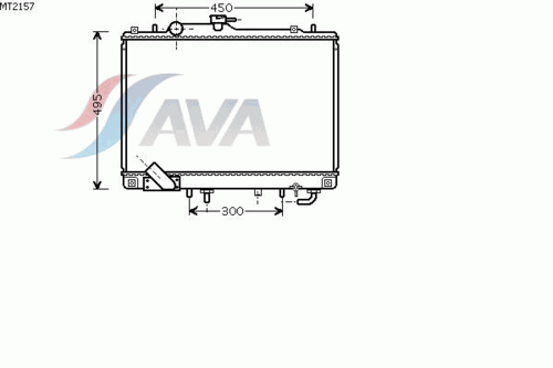 Фото 1 MT2157 AVA QUALITY COOLING Радиатор, охлаждение двигателя