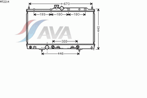 Фото 1 MT2214 AVA QUALITY COOLING Радиатор, охлаждение двигателя