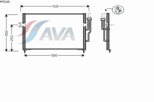 Фото 1 MT5100 AVA QUALITY COOLING Конденсатор, кондиционер