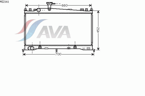 Фото 1 MZ2161 AVA QUALITY COOLING Радиатор, охлаждение двигателя