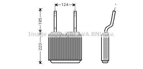 Фото 1 OL6132 AVA QUALITY COOLING Теплообменник, отопление салона