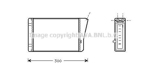 Фото 1 OL6196 AVA QUALITY COOLING Теплообменник, отопление салона