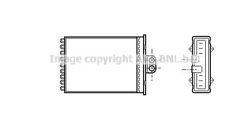 Фото 1 OL6217 AVA QUALITY COOLING Теплообменник, отопление салона