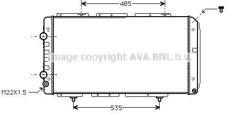 Фото 1 PE2150 AVA QUALITY COOLING Радиатор, охлаждение двигателя