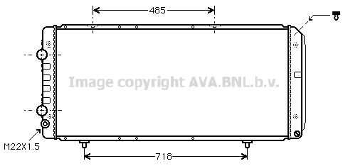 Фото 1 PE2151 AVA QUALITY COOLING Радиатор системы охлаждения двигателя