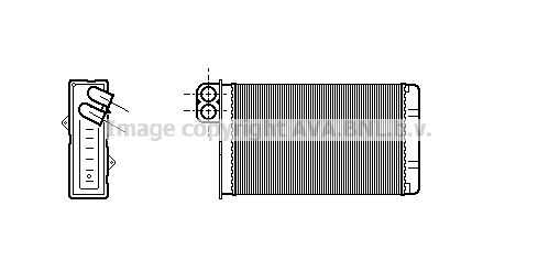 Фото 1 PE6233 AVA QUALITY COOLING Теплообменник, отопление салона