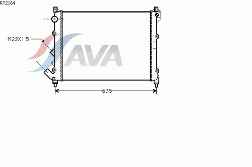 Фото 1 RT2164 AVA QUALITY COOLING Радиатор, охлаждение двигателя