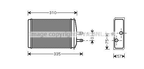 Фото 1 SA6016 AVA QUALITY COOLING Теплообменник, отопление салона