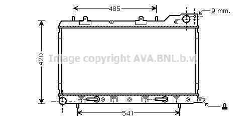 Фото 1 SU2048 AVA QUALITY COOLING Радиатор, охлаждение двигателя