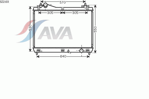 Фото 1 SZ2103 AVA QUALITY COOLING Радиатор, охлаждение двигателя