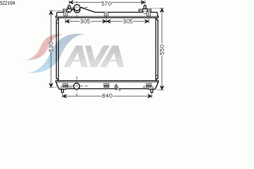 Фото 1 SZ2104 AVA QUALITY COOLING Радиатор, охлаждение двигателя