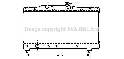 Фото 1 TO2141 AVA QUALITY COOLING Радиатор, охлаждение двигателя