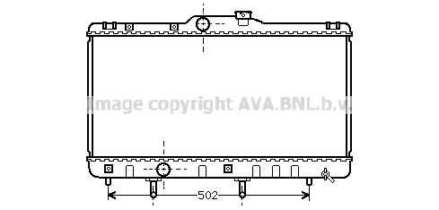 Фото 1 TO2148 AVA QUALITY COOLING Радиатор, охлаждение двигателя