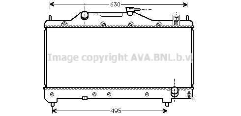 Фото 1 TO2283 AVA QUALITY COOLING Радиатор, охлаждение двигателя