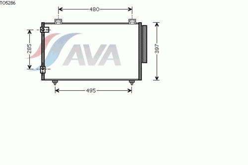 Фото 1 TO5286D AVA QUALITY COOLING Конденсатор, кондиционер