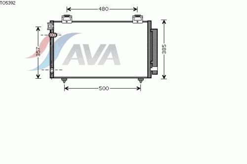 Фото 1 TO5392D AVA QUALITY COOLING Конденсатор, кондиционер