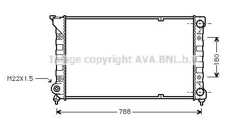 VN2066 AVA QUALITY COOLING Радиатор системы охлаждения