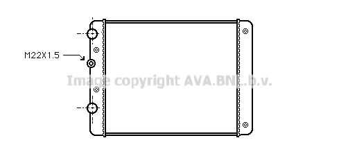 Радиатор охлаждения двигателя AVA QUALITY COOLING VN2129