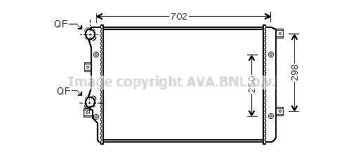 Радиатор охлаждения двигателя AVA QUALITY COOLING VN2206