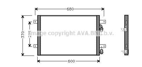 Конденсатор кондиционера AVA QUALITY COOLING VN5153
