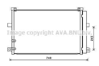 Конденсатор кондиционера AVA QUALITY COOLING VN5369D