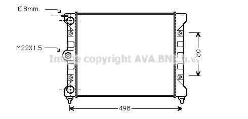 VNA2039 AVA QUALITY COOLING Радиатор, охлаждение двигателя