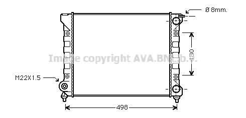 VNA2040 AVA QUALITY COOLING Радиатор, охлаждение двигателя