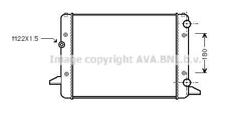 VNA2120 AVA QUALITY COOLING Радиатор, охлаждение двигателя