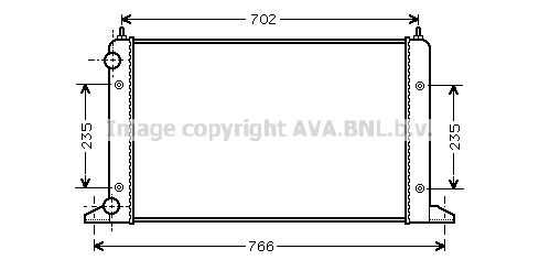 Радиатор охлаждения двигателя AVA QUALITY COOLING VNA2133