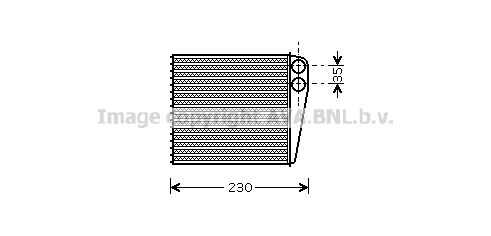 VNA6229 AVA QUALITY COOLING Теплообменник, отопление салона