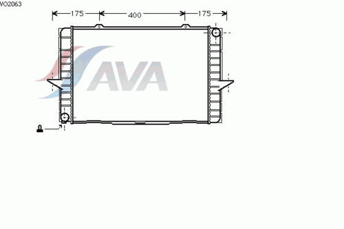 Фото 1 VO2063 AVA QUALITY COOLING Радиатор, охлаждение двигателя