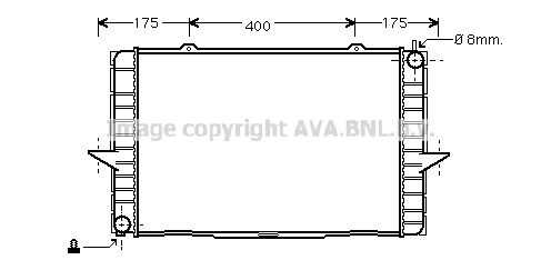 Фото 1 VO2148 AVA QUALITY COOLING Радиатор, охлаждение двигателя