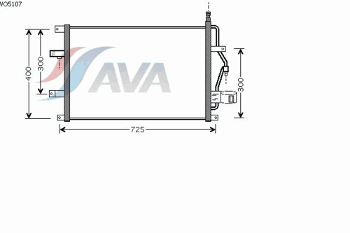 Фото 1 VO5107D AVA QUALITY COOLING Радиатор кондиционера