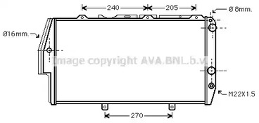 AI2020 AVA QUALITY COOLING Радиатор системы охлаждения двигателя