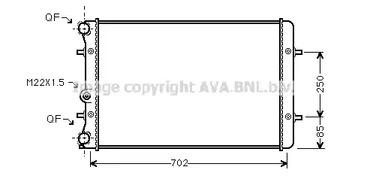 Радиатор, охлаждение двигателя AVA QUALITY COOLING AI2129