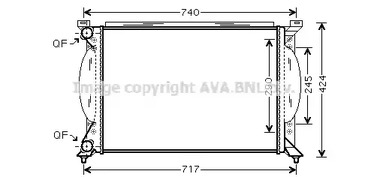 Радиатор, охлаждение двигателя AVA QUALITY COOLING AI2195