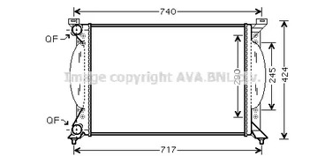 Радиатор, охлаждение двигателя AVA QUALITY COOLING AI2201