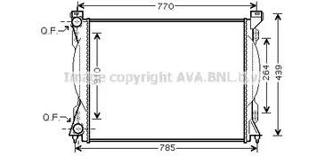 Радиатор, охлаждение двигателя AVA QUALITY COOLING AI2233