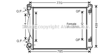 Ai2234 AVA QUALITY COOLING Радиатор системы охлаждения